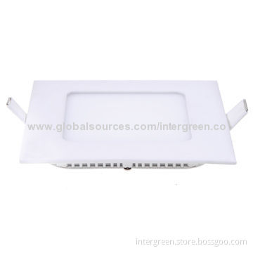 4W Ultra-slim Square LED Panel Downlight with 2835 SMD, CE, RoHS, FCC Marks, 100*100*20mm Size